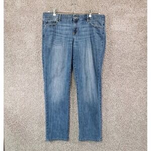 Gap Jeans Women 16R (Fits‎ 38x30) Medium Wash Real Straight Fit Denim Casual
